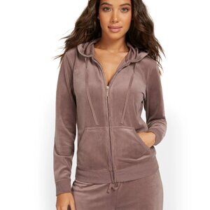 SET! Velour Hooded Zip-Front Jacket & Pants - Dreamy Velour Collection